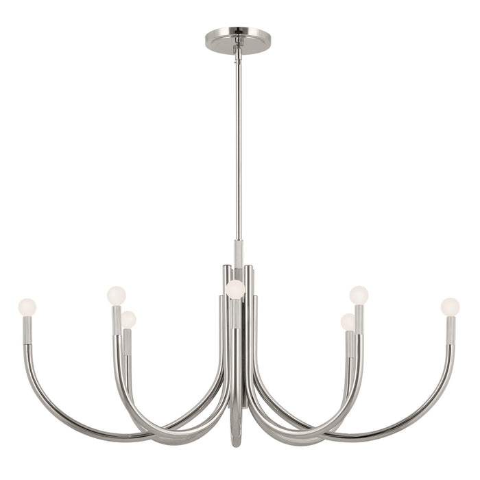 Myhouse Lighting Kichler - 52553PN - Eight Light Chandelier - Odensa - Polished Nickel