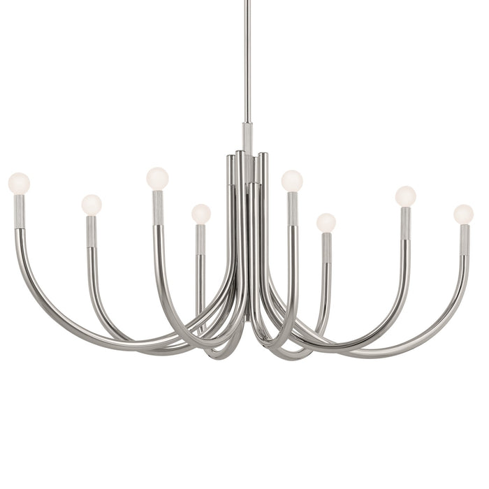 Myhouse Lighting Kichler - 52553PN - Eight Light Chandelier - Odensa - Polished Nickel