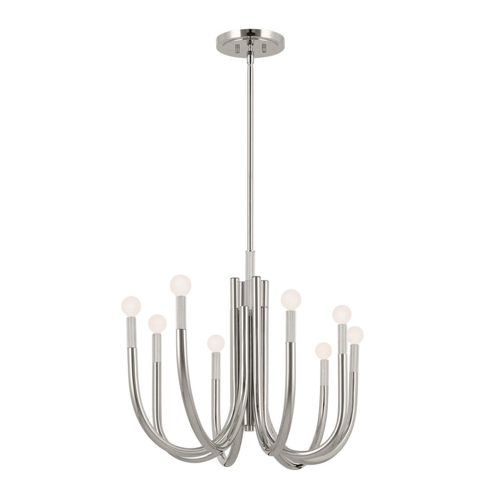 Myhouse Lighting Kichler - 52553PN - Eight Light Chandelier - Odensa - Polished Nickel