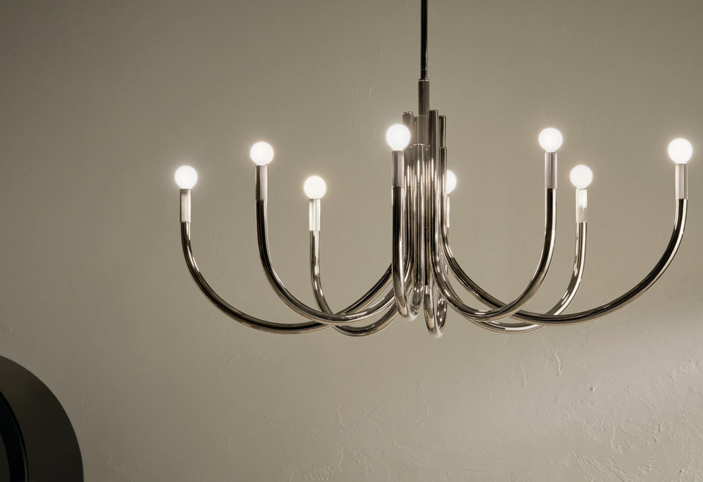 Myhouse Lighting Kichler - 52553PN - Eight Light Chandelier - Odensa - Polished Nickel