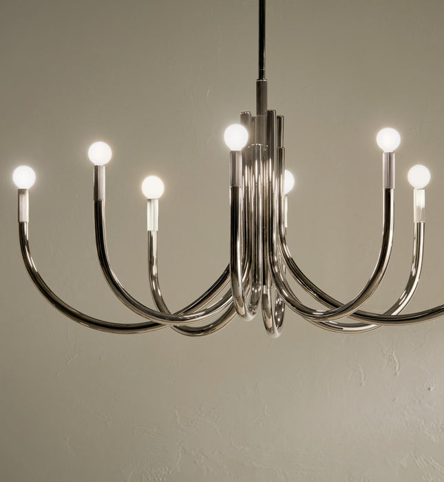 Myhouse Lighting Kichler - 52553PN - Eight Light Chandelier - Odensa - Polished Nickel