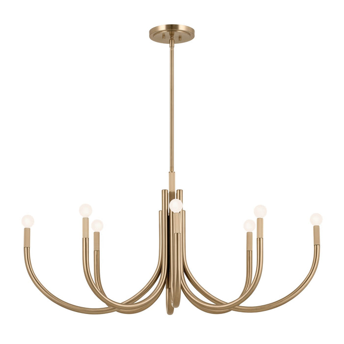 Myhouse Lighting Kichler - 52553CPZ - Eight Light Chandelier - Odensa - Champagne Bronze