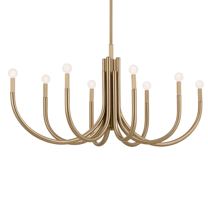 Myhouse Lighting Kichler - 52553CPZ - Eight Light Chandelier - Odensa - Champagne Bronze