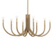 Myhouse Lighting Kichler - 52553CPZ - Eight Light Chandelier - Odensa - Champagne Bronze