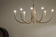 Myhouse Lighting Kichler - 52553CPZ - Eight Light Chandelier - Odensa - Champagne Bronze