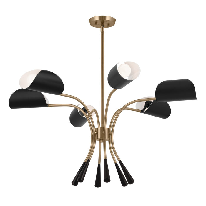 Myhouse Lighting Kichler - 52559CPZBK - Six Light Chandelier - Arcus - Champagne Bronze