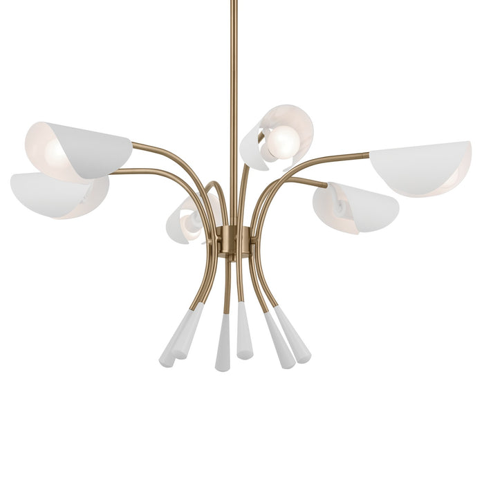 Myhouse Lighting Kichler - 52559CPZWH - Six Light Chandelier - Arcus - Champagne Bronze