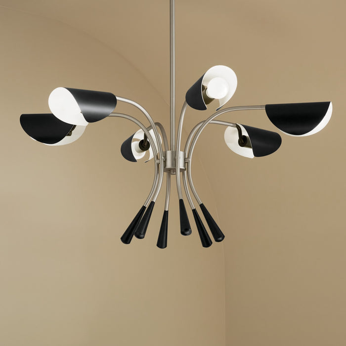 Myhouse Lighting Kichler - 52559SN - Six Light Chandelier - Arcus - Satin Nickel