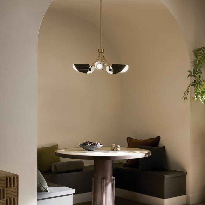 Myhouse Lighting Kichler - 52558CPZBK - Five Light Chandelier/Semi Flush - Arcus - Champagne Bronze