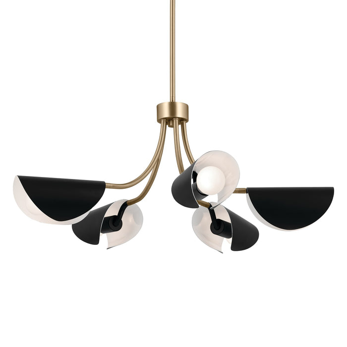 Myhouse Lighting Kichler - 52558CPZBK - Five Light Chandelier/Semi Flush - Arcus - Champagne Bronze