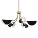 Myhouse Lighting Kichler - 52558CPZBK - Five Light Chandelier/Semi Flush - Arcus - Champagne Bronze