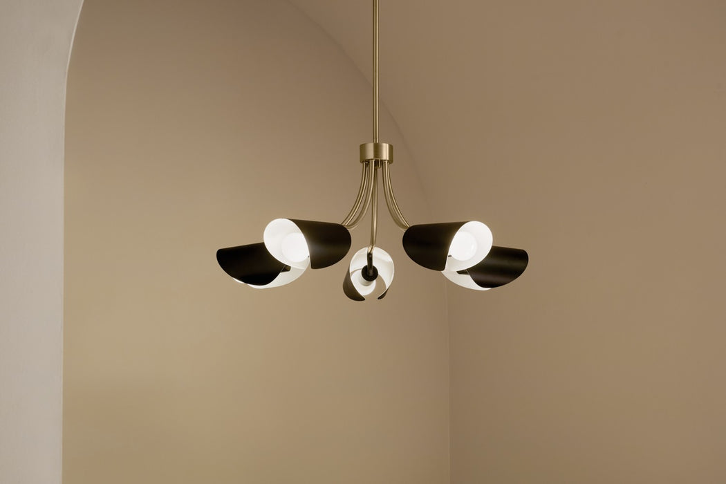 Myhouse Lighting Kichler - 52558CPZBK - Five Light Chandelier/Semi Flush - Arcus - Champagne Bronze