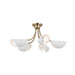 Myhouse Lighting Kichler - 52558CPZWH - Five Light Chandelier/Semi Flush - Arcus - Champagne Bronze