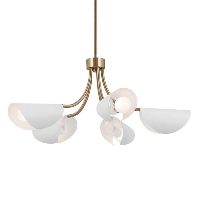 Myhouse Lighting Kichler - 52558CPZWH - Five Light Chandelier/Semi Flush - Arcus - Champagne Bronze