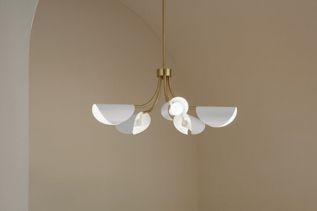 Myhouse Lighting Kichler - 52558CPZWH - Five Light Chandelier/Semi Flush - Arcus - Champagne Bronze