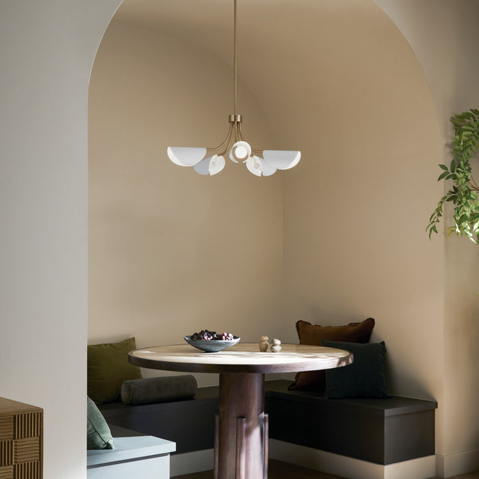 Myhouse Lighting Kichler - 52558CPZWH - Five Light Chandelier/Semi Flush - Arcus - Champagne Bronze