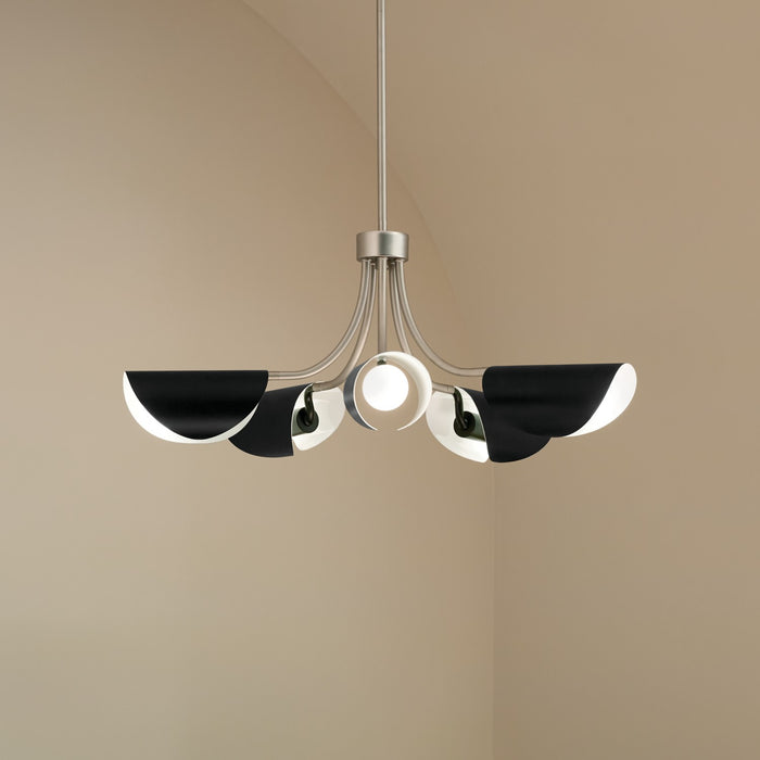 Myhouse Lighting Kichler - 52558SN - Five Light Chandelier/Semi Flush - Arcus - Satin Nickel