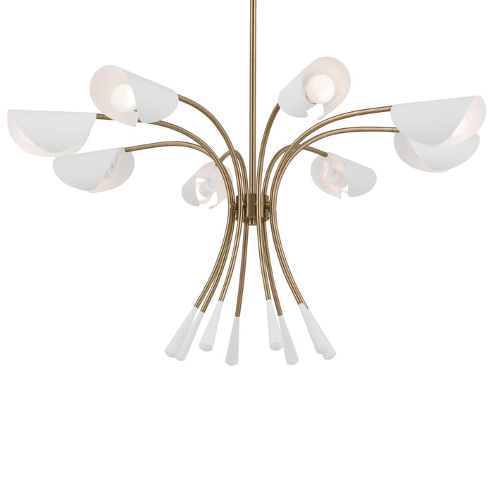 Myhouse Lighting Kichler - 52560CPZWH - Eight Light Chandelier - Arcus - Champagne Bronze