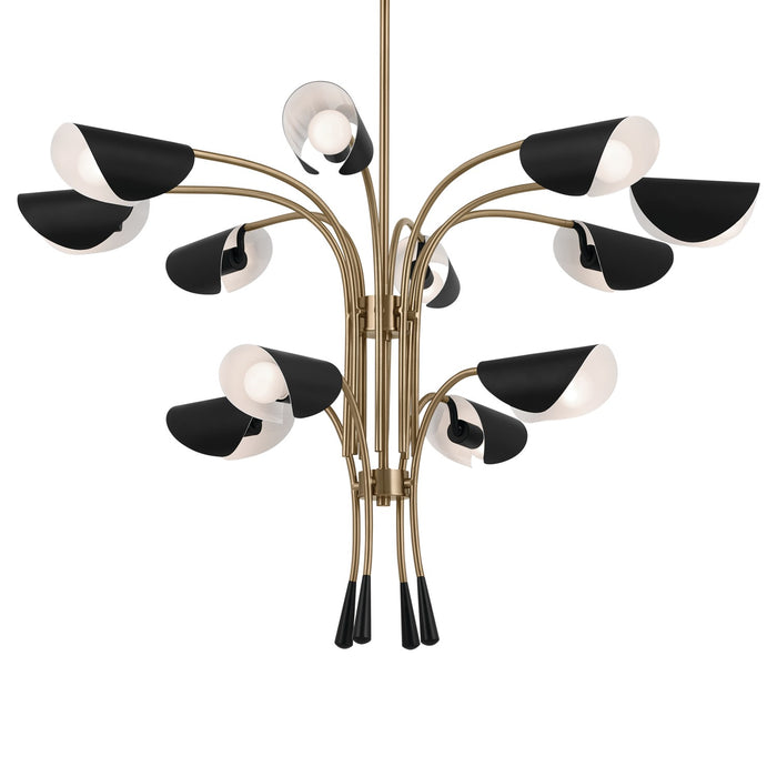 Myhouse Lighting Kichler - 52561CPZBK - 12 Light Chandelier - Arcus - Champagne Bronze