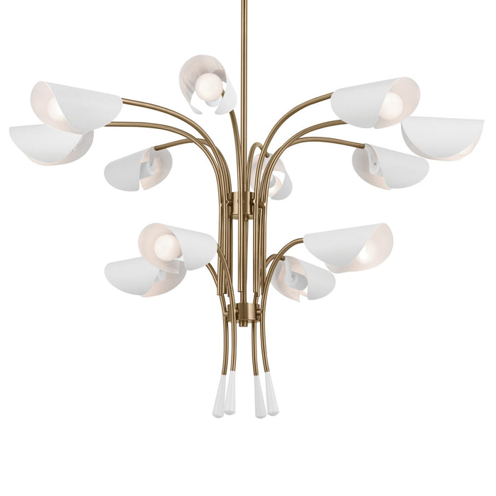 Myhouse Lighting Kichler - 52561CPZWH - 12 Light Chandelier - Arcus - Champagne Bronze