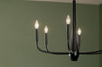 Myhouse Lighting Kichler - 52525BK - Six Light Chandelier - Deela - Black