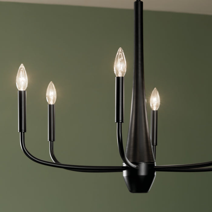 Myhouse Lighting Kichler - 52525BK - Six Light Chandelier - Deela - Black