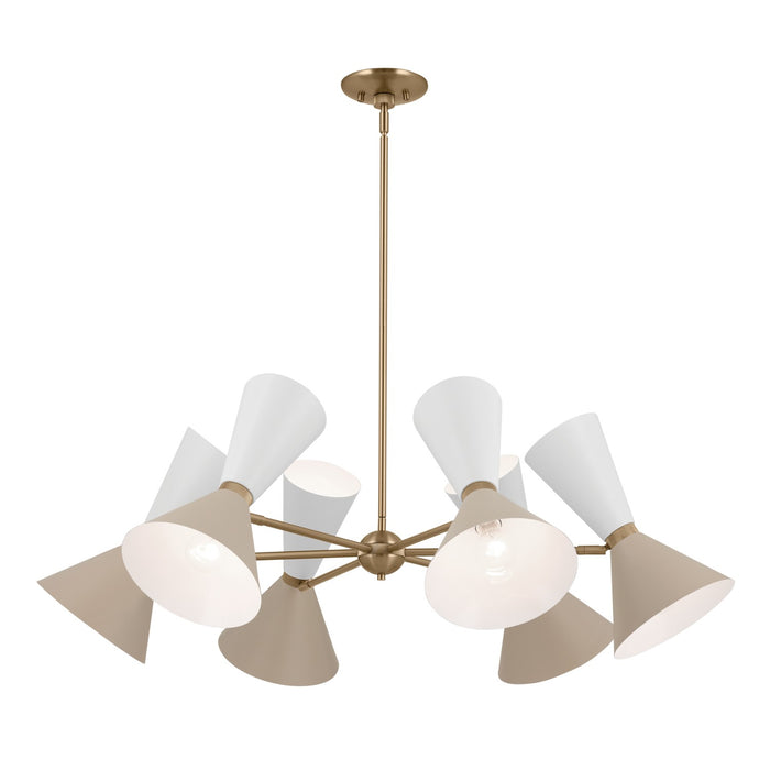 Myhouse Lighting Kichler - 52566CPZGRG - 12 Light Chandelier - Phix - Champagne Bronze