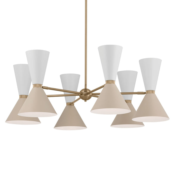 Myhouse Lighting Kichler - 52566CPZGRG - 12 Light Chandelier - Phix - Champagne Bronze