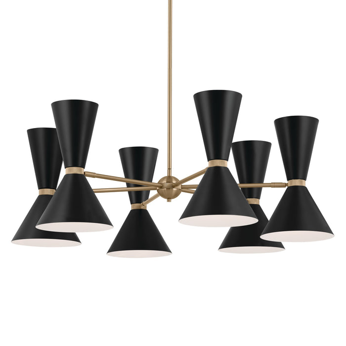 Myhouse Lighting Kichler - 52566CPZBK - 12 Light Chandelier - Phix - Champagne Bronze