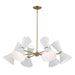 Myhouse Lighting Kichler - 52566CPZWH - 12 Light Chandelier - Phix - Champagne Bronze