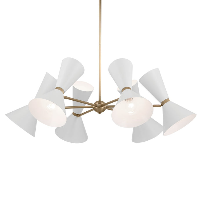 Myhouse Lighting Kichler - 52566CPZWH - 12 Light Chandelier - Phix - Champagne Bronze