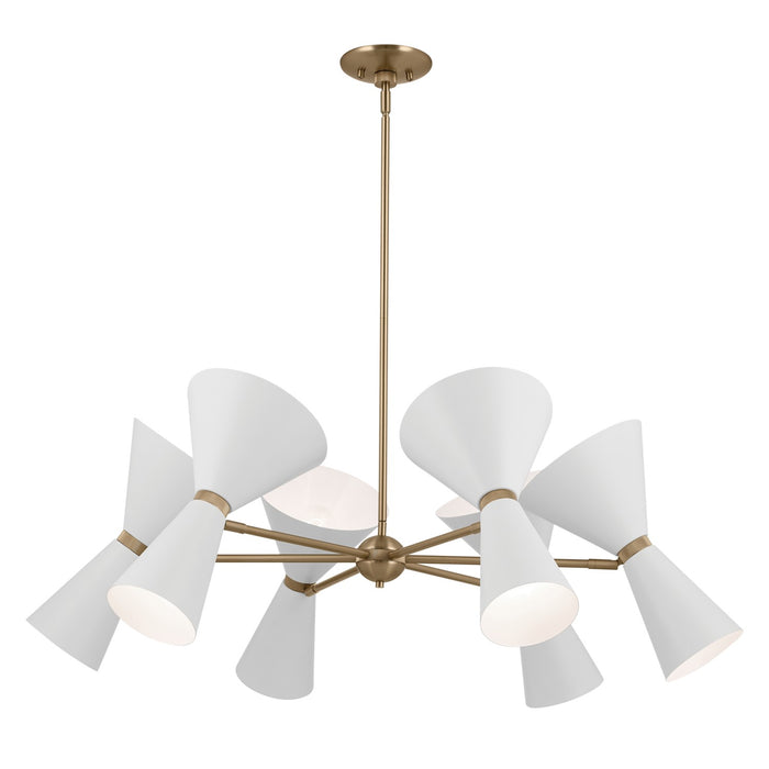 Myhouse Lighting Kichler - 52566CPZWH - 12 Light Chandelier - Phix - Champagne Bronze