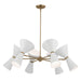 Myhouse Lighting Kichler - 52566CPZWH - 12 Light Chandelier - Phix - Champagne Bronze