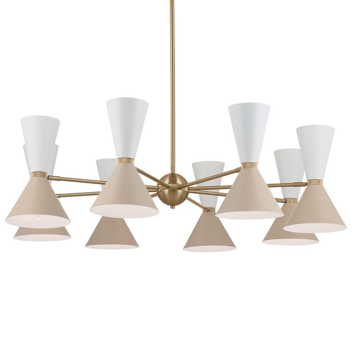 Myhouse Lighting Kichler - 52567CPZGRG - 16 Light Chandelier - Phix - Champagne Bronze