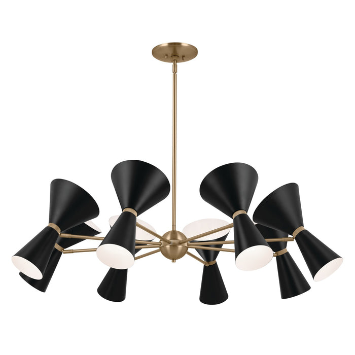 Myhouse Lighting Kichler - 52567CPZBK - 16 Light Chandelier - Phix - Champagne Bronze