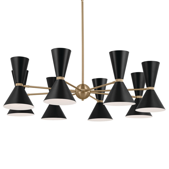 Myhouse Lighting Kichler - 52567CPZBK - 16 Light Chandelier - Phix - Champagne Bronze