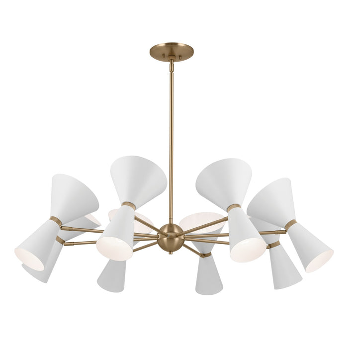 Myhouse Lighting Kichler - 52567CPZWH - 16 Light Chandelier - Phix - Champagne Bronze