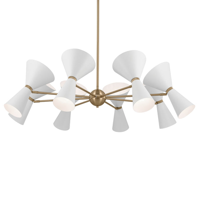 Myhouse Lighting Kichler - 52567CPZWH - 16 Light Chandelier - Phix - Champagne Bronze