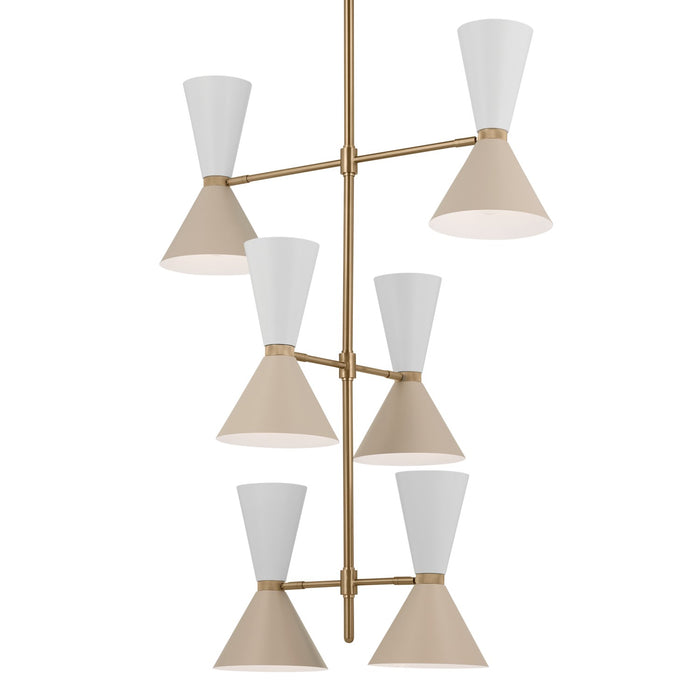 Myhouse Lighting Kichler - 52568CPZGRG - 12 Light Foyer Chandelier - Phix - Champagne Bronze