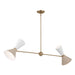 Myhouse Lighting Kichler - 52569CPZGRG - Four Light Linear Chandelier - Phix - Champagne Bronze