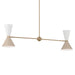 Myhouse Lighting Kichler - 52569CPZGRG - Four Light Linear Chandelier - Phix - Champagne Bronze