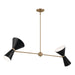 Myhouse Lighting Kichler - 52569CPZBK - Four Light Linear Chandelier - Phix - Champagne Bronze