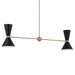 Myhouse Lighting Kichler - 52569CPZBK - Four Light Linear Chandelier - Phix - Champagne Bronze