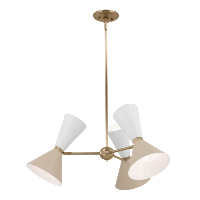 Myhouse Lighting Kichler - 52565CPZGRG - Six Light Chandelier - Phix - Champagne Bronze