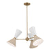 Myhouse Lighting Kichler - 52565CPZGRG - Six Light Chandelier - Phix - Champagne Bronze