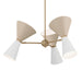 Myhouse Lighting Kichler - 52565CPZGRG - Six Light Chandelier - Phix - Champagne Bronze