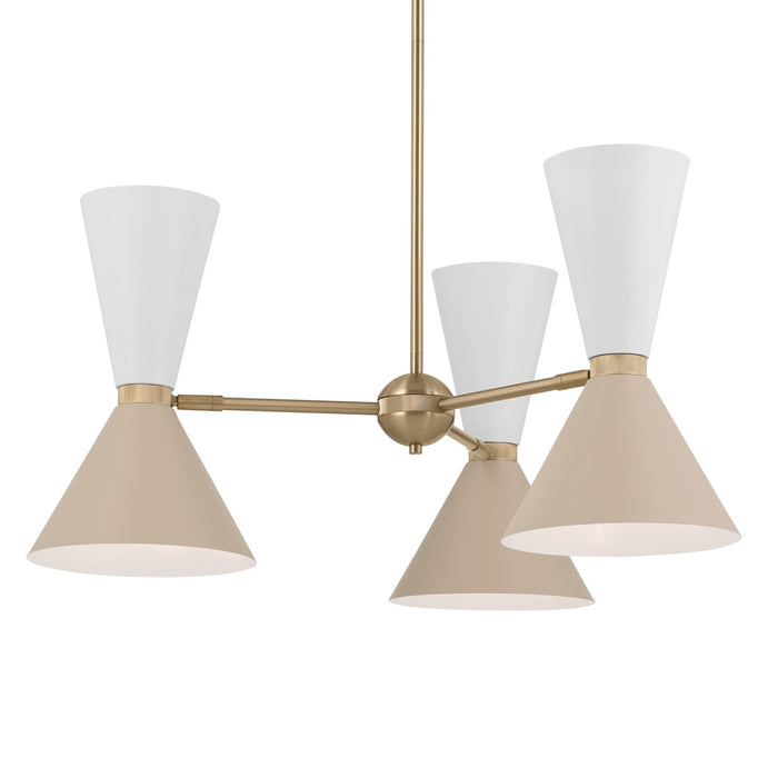 Myhouse Lighting Kichler - 52565CPZGRG - Six Light Chandelier - Phix - Champagne Bronze