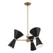 Myhouse Lighting Kichler - 52565CPZBK - Six Light Chandelier - Phix - Champagne Bronze