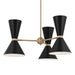 Myhouse Lighting Kichler - 52565CPZBK - Six Light Chandelier - Phix - Champagne Bronze