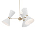 Myhouse Lighting Kichler - 52565CPZWH - Six Light Chandelier - Phix - Champagne Bronze